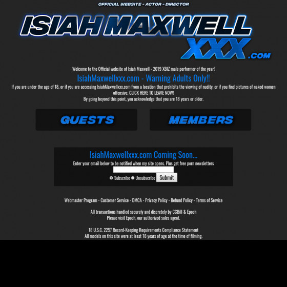 Isiah Maxwell XXX